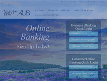 Tablet Screenshot of americasunitedbank.com